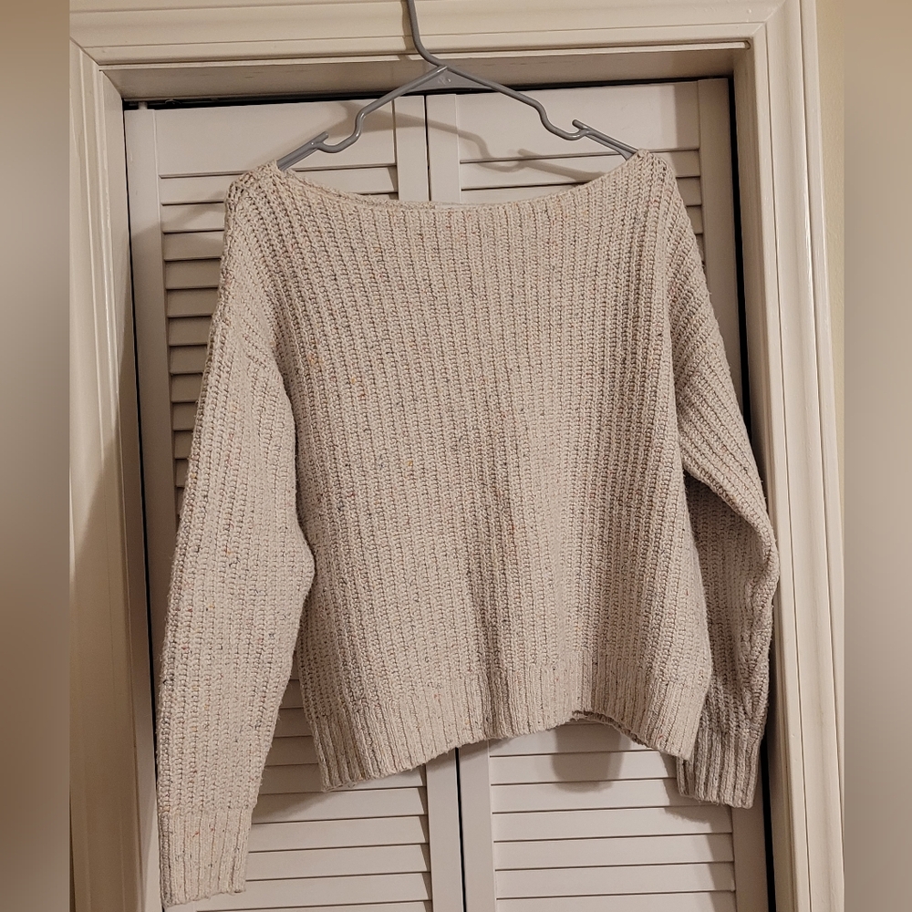 Old Navy Cream Off-the-Shoulder Sweater